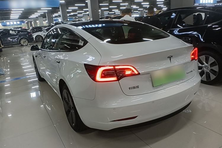 Used Tesla Model 3 2021 Standard Range Rear-Drive Upgraded Version Rear Left 45 Deg