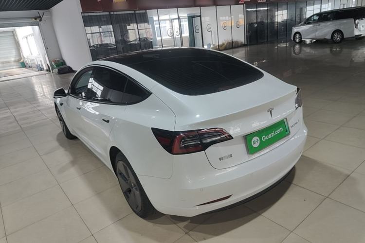 Used Tesla Model 3 2021 Standard Range Rear-Wheel Drive Upgraded Version 3D6 Rear Left 45 Deg