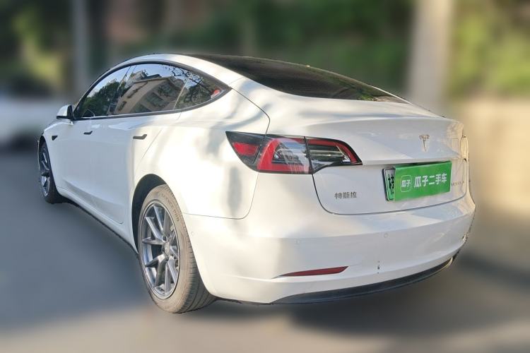 Used Tesla Model 3 2021 Standard Range Rear-Drive Upgraded Version Rear Left 45 Deg