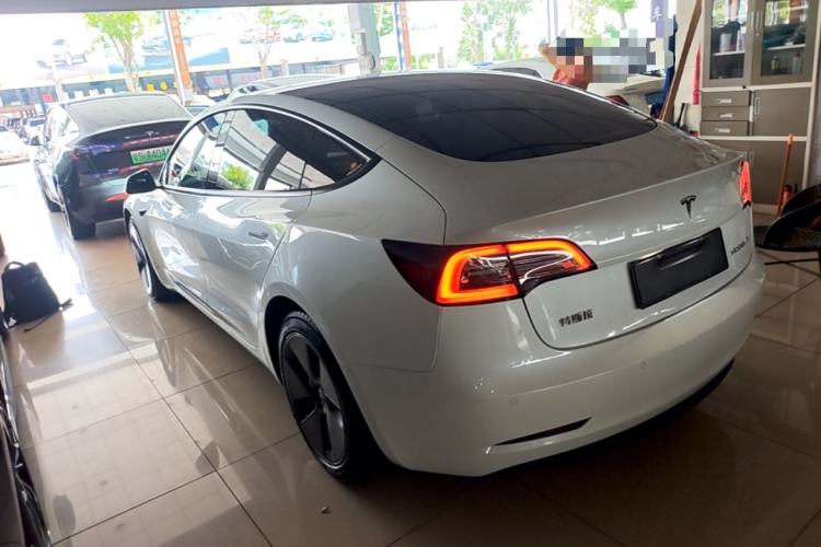 Used Tesla Model 3 2021 Revised Version Standard Range Rear-Wheel Drive Upgraded Edition 3D1 Rear Left 45 Deg
