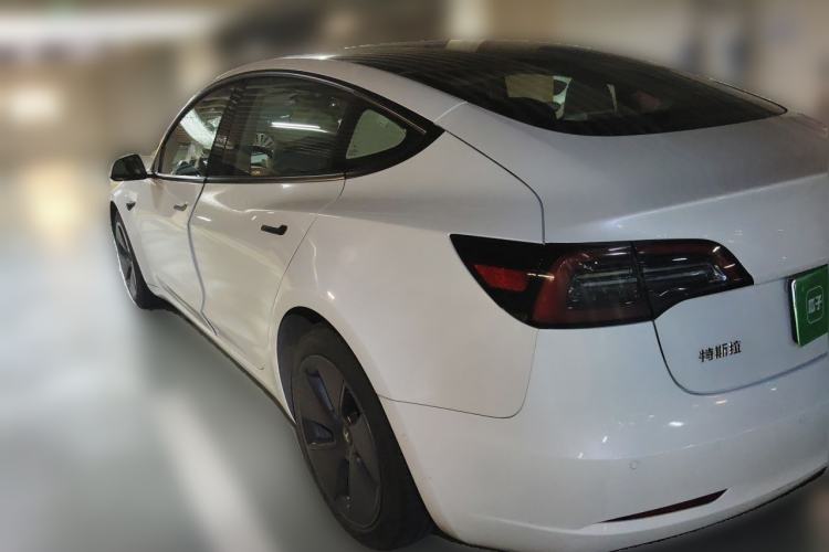 Used Tesla Model 3 2021 Revised Version Standard Range Rear-Wheel Drive Upgraded Edition 3D1 Rear Left 45 Deg