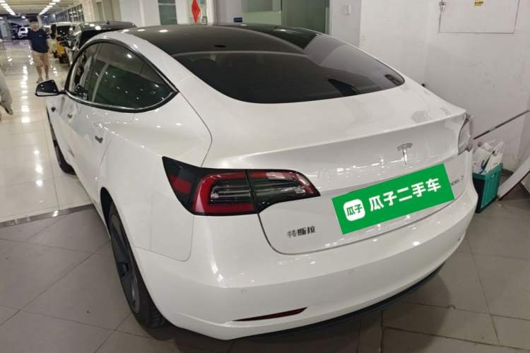 Used Tesla Model 3 2021 Standard Range Rear-Drive Upgraded Version Rear Left 45 Deg