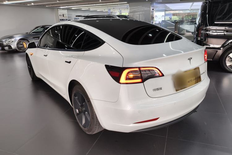 Used Tesla Model 3 2021 Revised Version Standard Range Rear-Wheel Drive Upgraded Edition 3D1 Rear Left 45 Deg