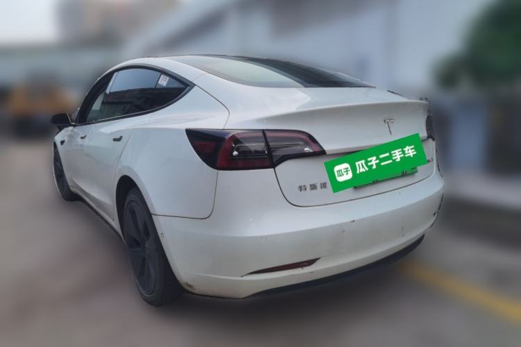Used Tesla Model 3 2021 Revised Version Standard Range Rear-Wheel Drive Upgraded Edition 3D1 Rear Left 45 Deg