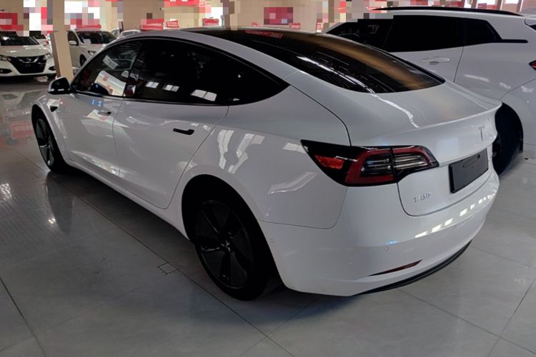 Used Tesla Model 3 2021 Revised Version Standard Range Rear-Wheel Drive Upgraded Edition 3D1 Rear Left 45 Deg