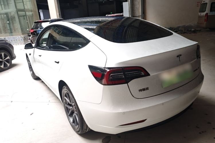 Used Tesla Model 3 2021 Standard Range Rear-Drive Upgraded Version Rear Left 45 Deg