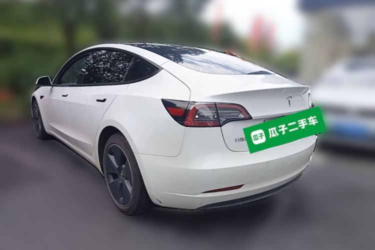 Used Tesla Model 3 2021 Standard Range Rear-Wheel Drive Upgraded Version 3D6 Rear Left 45 Deg
