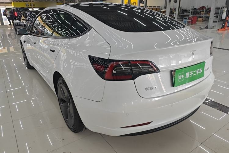 Used Tesla Model 3 2021 Standard Range Rear-Wheel Drive Upgraded Version 3D6 Rear Left 45 Deg