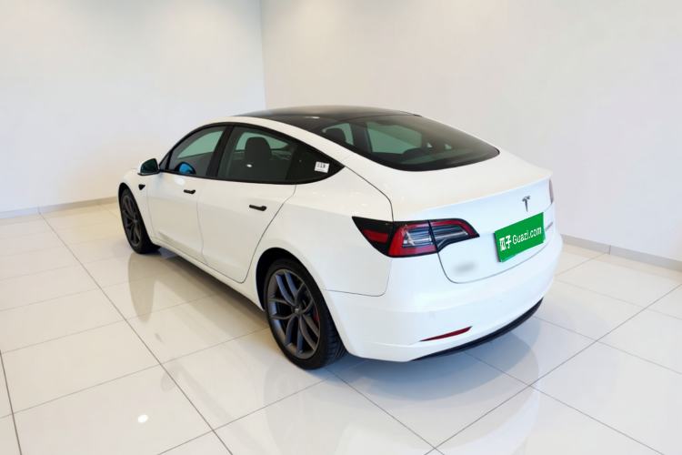 Used Tesla Model 3 2021 Performance High-Performance All-Wheel-Drive Version 3D6 Rear Left 45 Deg