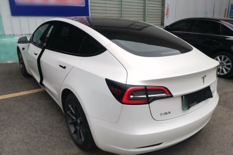 Used Tesla Model 3 2021 Revised Version Standard Range Rear-Wheel Drive Upgraded Edition 3D1 Rear Left 45 Deg