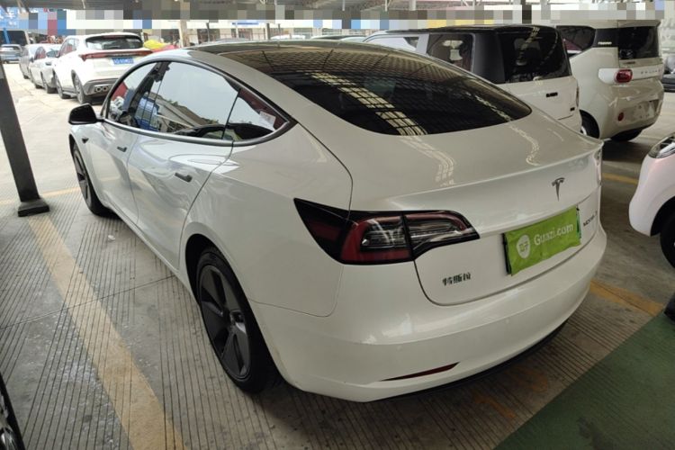 Used Tesla Model 3 2021 Revised Version Standard Range Rear-Wheel Drive Upgraded Edition 3D1 Rear Left 45 Deg
