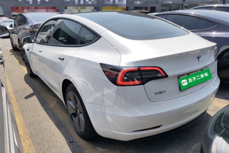 Used Tesla Model 3 2021 Standard Range Rear-Wheel Drive Upgraded Version 3D6 Rear Left 45 Deg