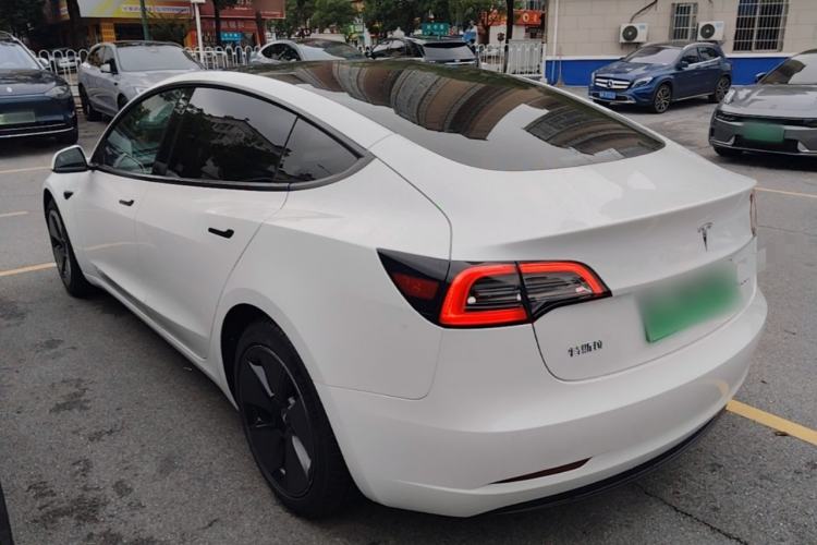 Used Tesla Model 3 2021 Standard Range Rear-Wheel Drive Upgraded Version 3D6 Rear Left 45 Deg