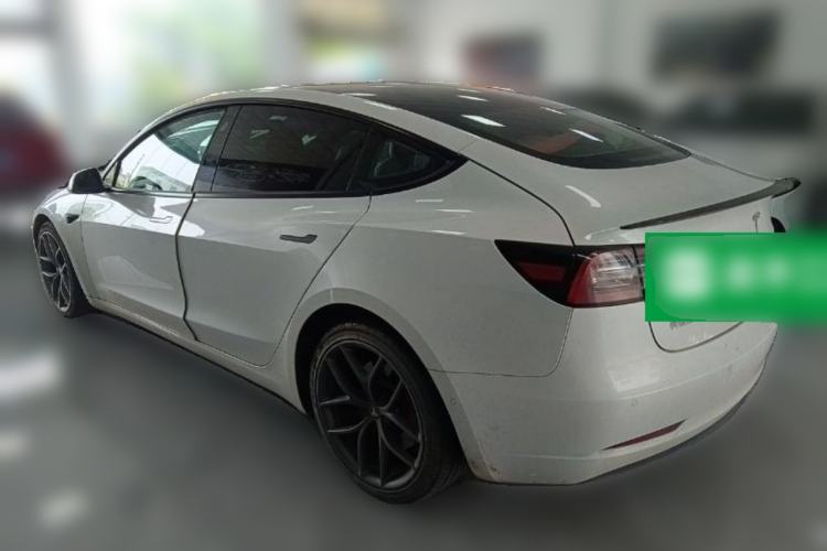 Used Tesla Model 3 2021 Performance High-Performance All-Wheel-Drive Version Rear Left 45 Deg