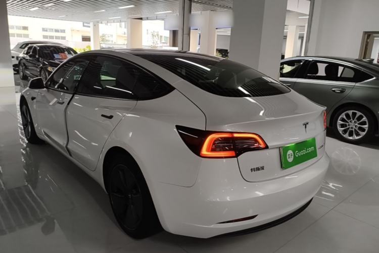 Used Tesla Model 3 2021 Standard Range Rear-Drive Upgraded Version Rear Left 45 Deg