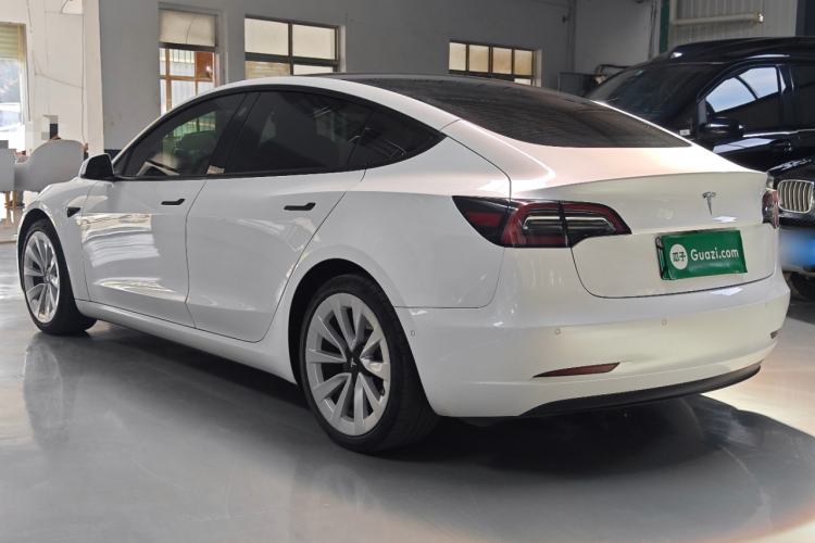Used Tesla Model 3 2021 Standard Range Rear-Drive Upgraded Version Rear Left 45 Deg