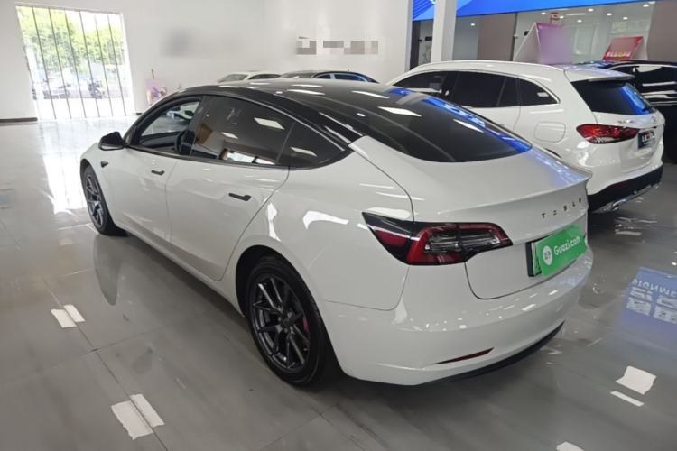 Used Tesla Model 3 2021 Standard Range Rear-Wheel Drive Upgraded Version 3D6 Rear Left 45 Deg