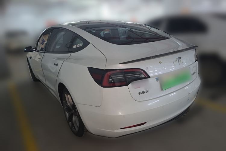 Used Tesla Model 3 2021 Performance High-Performance All-Wheel-Drive Version 3D6 Rear Left 45 Deg