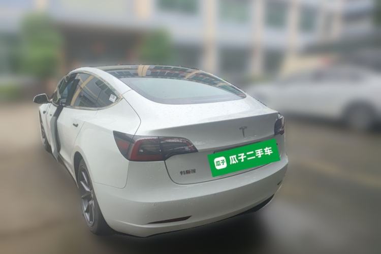 Used Tesla Model 3 2021 Standard Range Rear-Drive Upgraded Version Rear Left 45 Deg