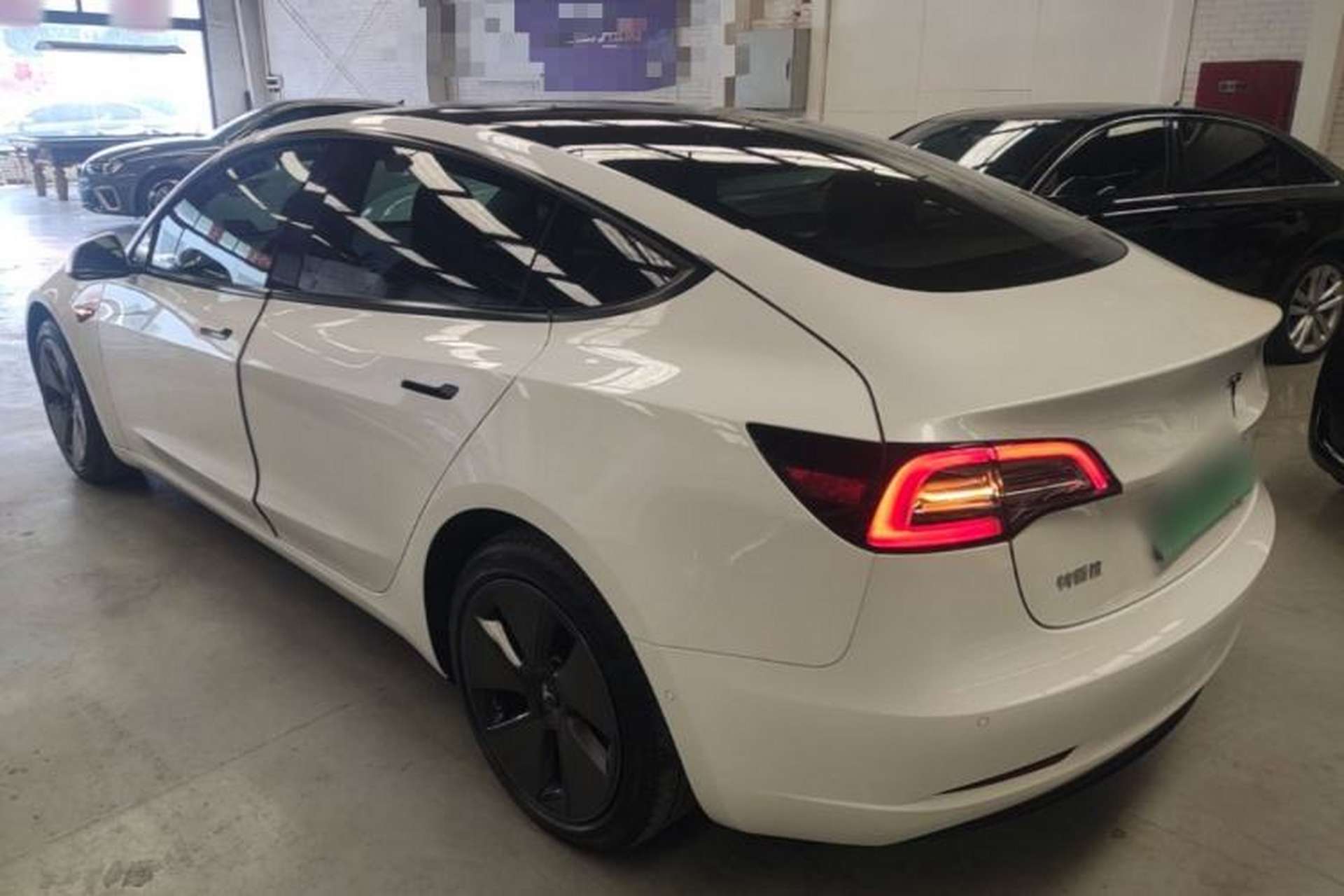 Used Tesla Model 3 2021 Standard Range Rear-Drive Upgraded Version Rear Left 45 Deg
