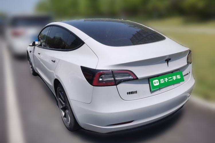 Used Tesla Model 3 2021 Standard Range Rear-Wheel Drive Upgraded Version 3D6 Rear Left 45 Deg