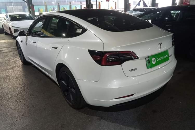 Used Tesla Model 3 2021 Standard Range Rear-Drive Upgraded Version Rear Left 45 Deg