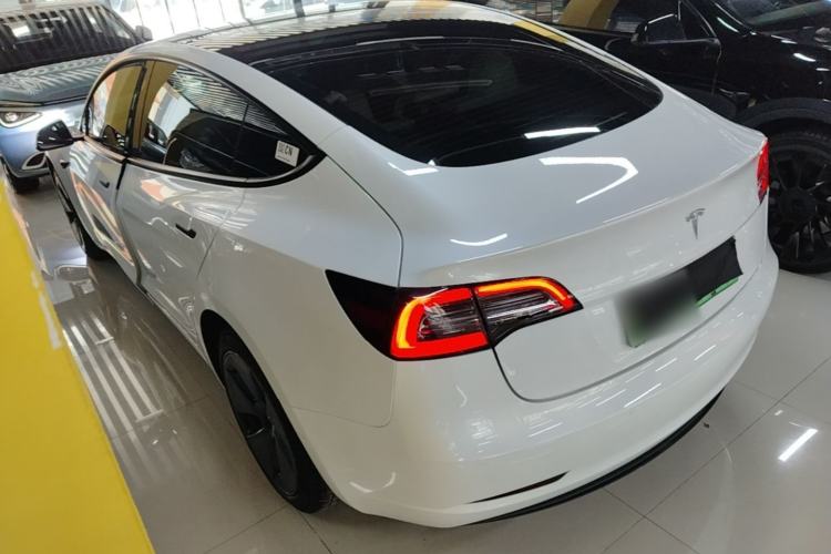Used Tesla Model 3 2021 Standard Range Rear-Drive Upgraded Version Rear Left 45 Deg
