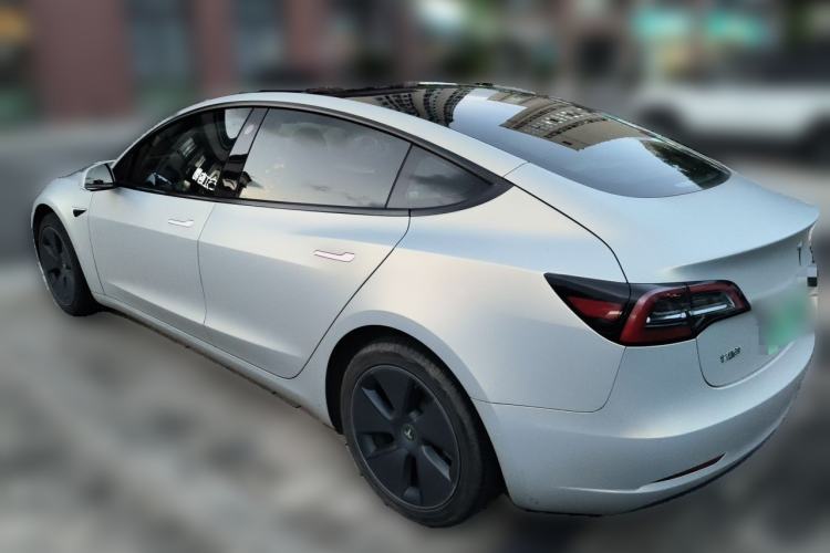 Used Tesla Model 3 2021 Standard Range Rear-Wheel Drive Upgraded Version 3D6 Rear Left 45 Deg