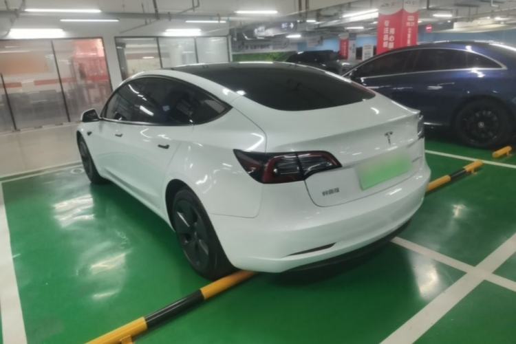 Used Tesla Model 3 2021 Revised Version Standard Range Rear-Wheel Drive Upgraded Edition 3D1 Rear Left 45 Deg