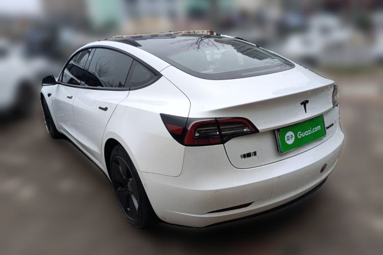Used Tesla Model 3 2021 Standard Range Rear-Drive Upgraded Version Rear Left 45 Deg
