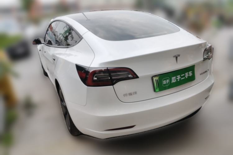 Used Tesla Model 3 2021 Standard Range Rear-Drive Upgraded Version Rear Left 45 Deg