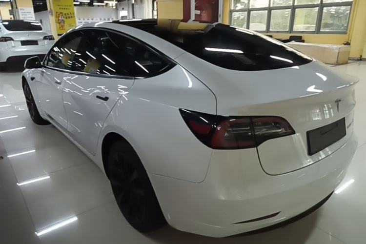 Used Tesla Model 3 2021 Revised Version Standard Range Rear-Wheel Drive Upgraded Edition 3D1 Rear Left 45 Deg
