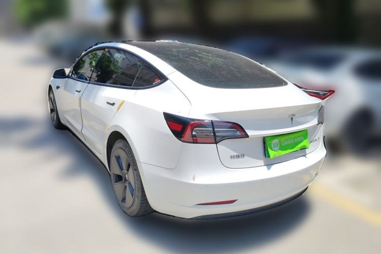 Used Tesla Model 3 2021 Revised Version Standard Range Rear-Wheel Drive Upgraded Edition 3D1 Rear Left 45 Deg