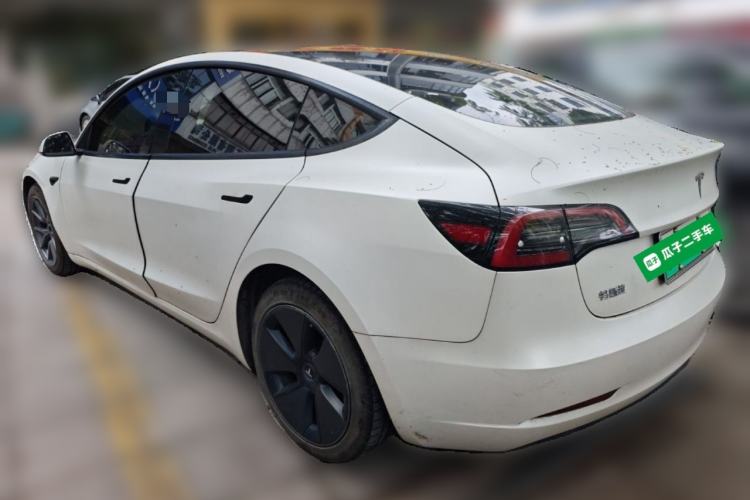Used Tesla Model 3 2021 Standard Range Rear-Wheel Drive Upgraded Version 3D6 Rear Left 45 Deg