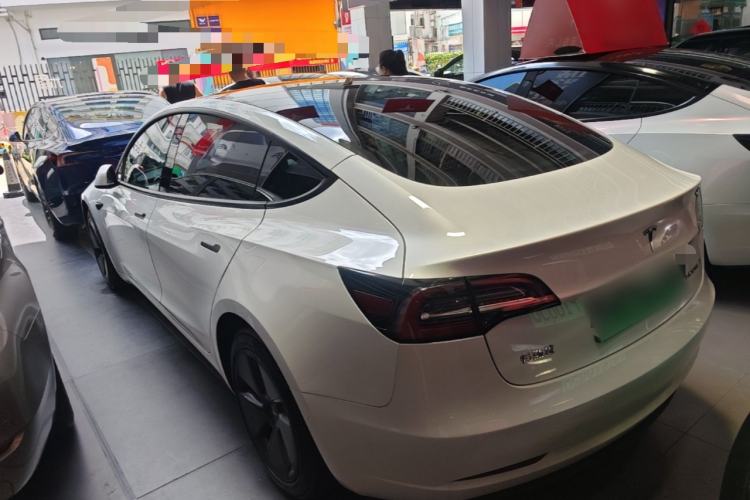 Used Tesla Model 3 2021 Revised Version Standard Range Rear-Wheel Drive Upgraded Edition 3D1 Rear Left 45 Deg