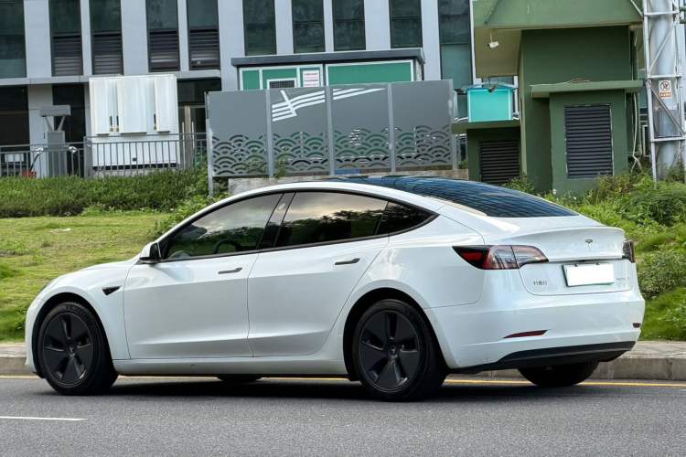 Used Tesla Model 3 2021 Standard Range Rear-Drive Upgraded Version Rear Left 45 Deg