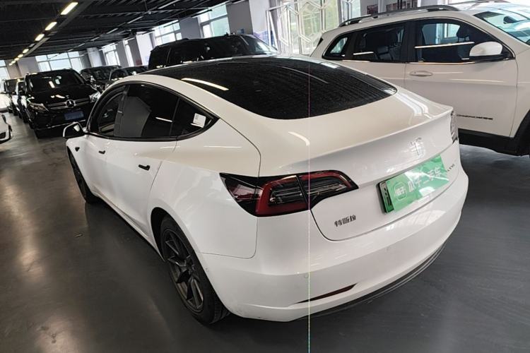 Used Tesla Model 3 2021 Standard Range Rear-Drive Upgraded Version Rear Left 45 Deg