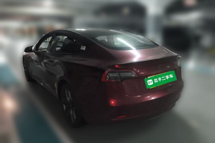 Used Tesla Model 3 2021 Revised Performance Version with All-Wheel Drive 3D1 Rear Left 45 Deg