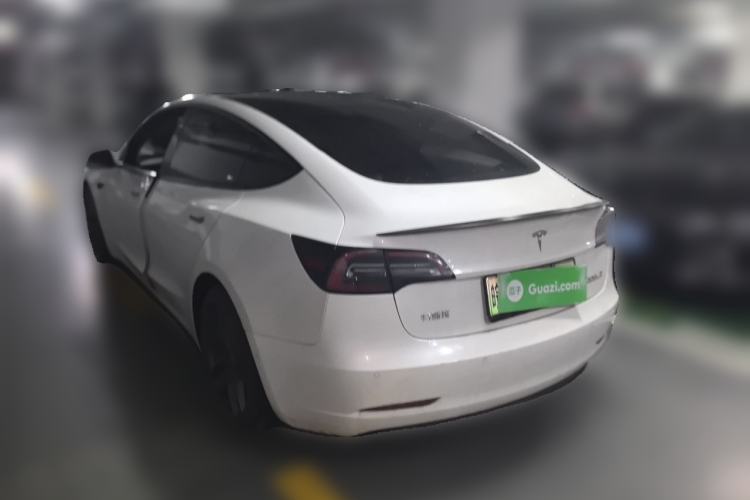 Used Tesla Model 3 2021 Performance High-Performance All-Wheel-Drive Version Rear Left 45 Deg