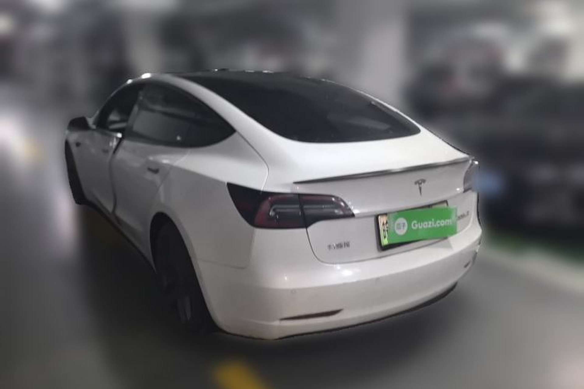 Used Tesla Model 3 2021 Performance High-Performance All-Wheel-Drive Version Rear Left 45 Deg