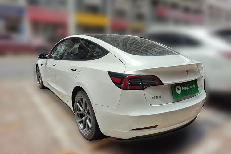 Used Tesla Model 3 2021 Standard Range Rear-Wheel Drive Upgraded Version 3D6 Rear Left 45 Deg