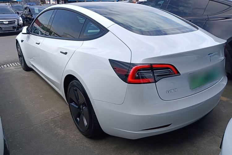 Used Tesla Model 3 2021 Standard Range Rear-Drive Upgraded Version Rear Left 45 Deg