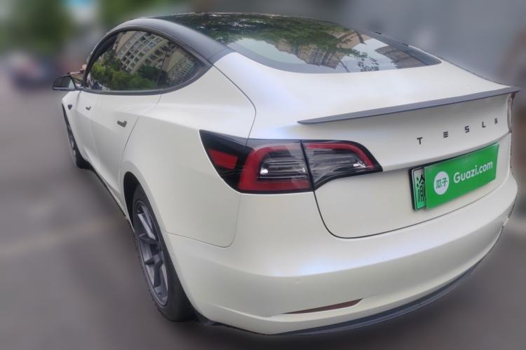 Used Tesla Model 3 2021 Standard Range Rear-Wheel Drive Upgraded Version 3D6 Rear Left 45 Deg