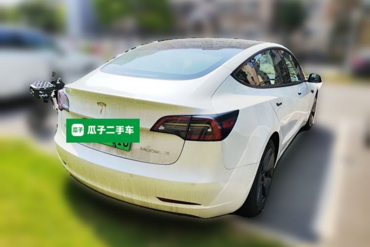 Used Tesla Model 3 2021 Standard Range Rear-Wheel Drive Upgraded Version 3D6 Rear Right 45 Deg