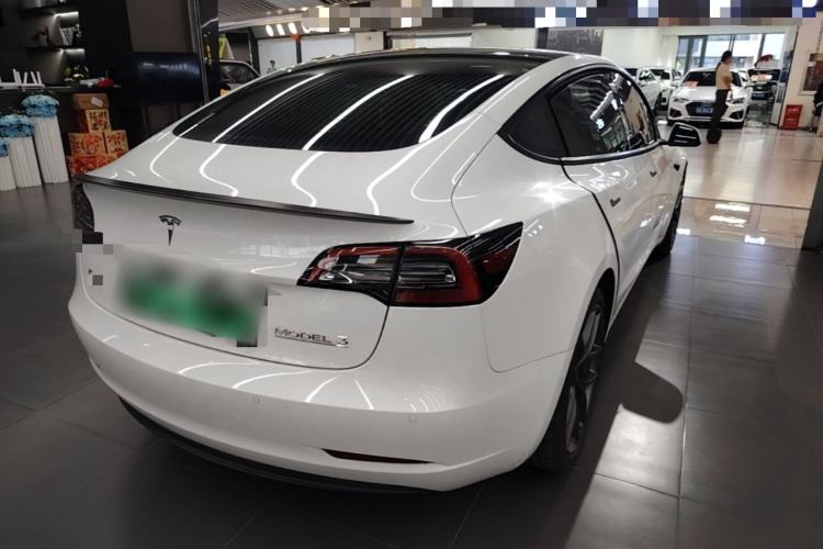 Used Tesla Model 3 2021 Performance High-Performance All-Wheel-Drive Version Rear Right 45 Deg