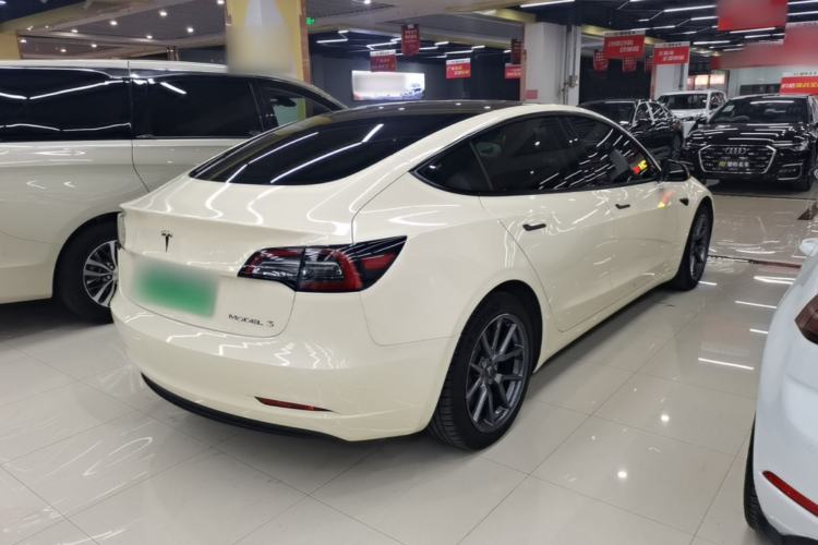 Used Tesla Model 3 2021 Standard Range Rear-Wheel Drive Upgraded Version 3D6 Rear Right 45 Deg