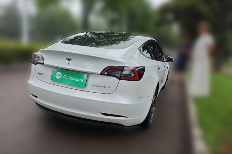 Used Tesla Model 3 2021 Standard Range Rear-Drive Upgraded Version Rear Right 45 Deg