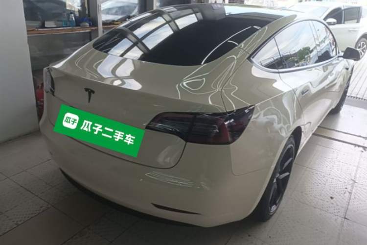 Used Tesla Model 3 2021 Standard Range Rear-Drive Upgraded Version Rear Right 45 Deg