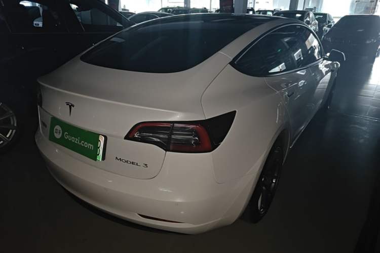 Used Tesla Model 3 2021 Standard Range Rear-Wheel Drive Upgraded Version 3D6 Rear Right 45 Deg