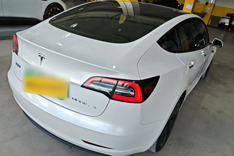 Used Tesla Model 3 2021 Standard Range Rear-Drive Upgraded Version Rear Right 45 Deg